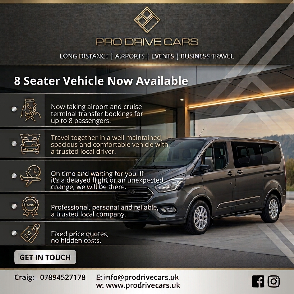 Our 8 seater minibus